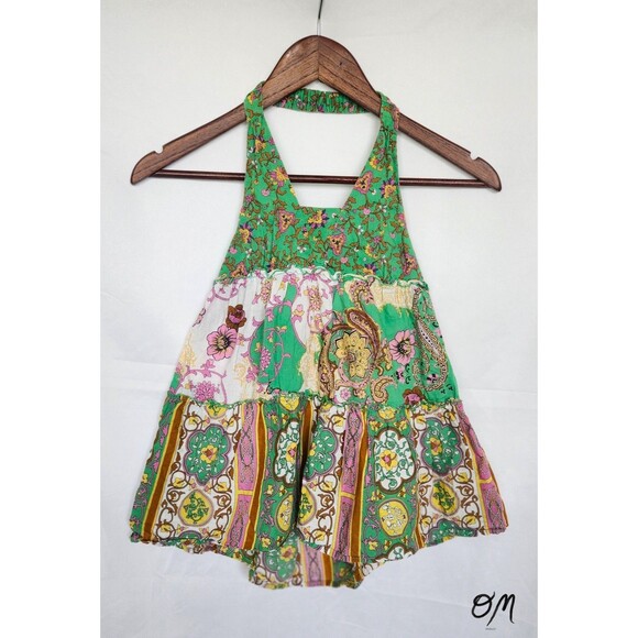 Vintage Girls 7/8 Mary Kate & Ashley Fresh Mint Y2K Halter Top - Picture 1 of 6